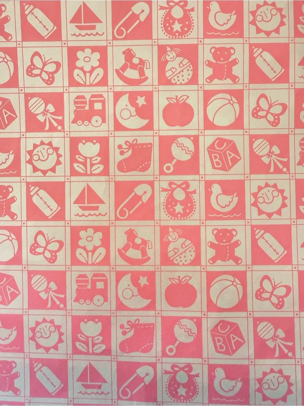 Vintage Baby Shower Wrapping Paper